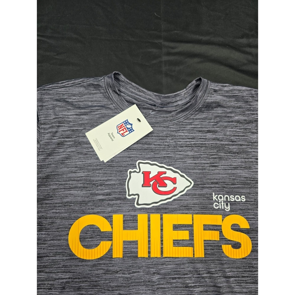 Nike Mens Kansas City Chiefs Sideline Velocity Dark Grey Tee Tshirt New Size M - Picture 3 of 6